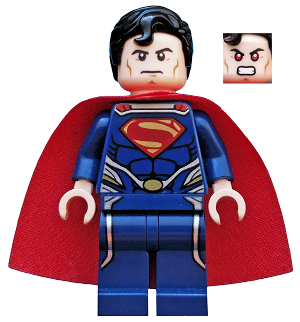 Superman - Dark Blue Suit, Starched Fabric Cape (sh0077)