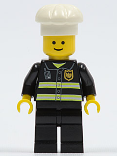 Fire - Reflective Stripes, Black Legs, White Chef Toque (twn092)