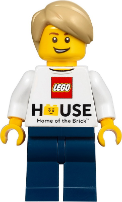LEGO House Minifigure - LEGO Logo, 'Home of the Brick' (gen133)