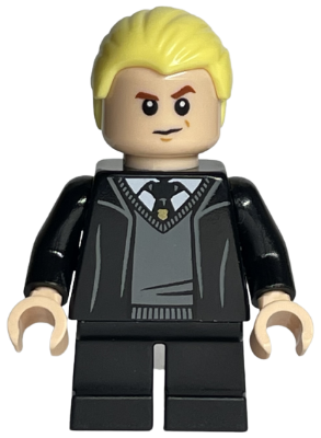 Draco Malfoy - Hogwarts Robe, Black Tie, Suspicious (hp321)