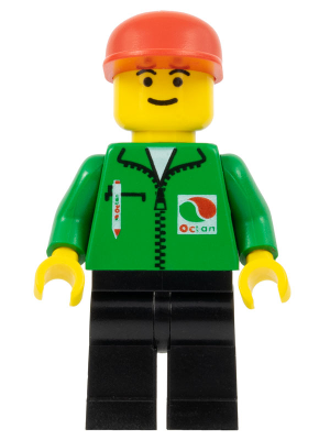 Octan - Green Jacket with Pen, Black Legs, Red Cap (oct020)