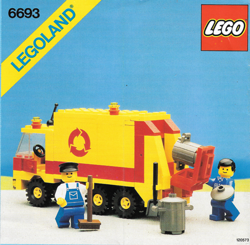 6693 Refuse Collection Truck (Used) LEGO Town