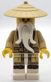 Wu Sensei - Legacy, Tan Robe, Braided Ponytail (njo0805)