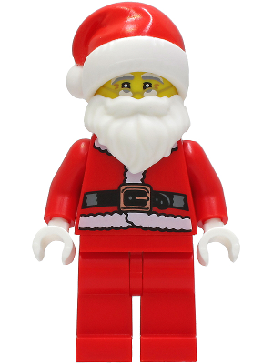 Santa - Fur Lined Jacket with Copper Belt Buckle, Red Legs, Glasses (BAM) (hol239)