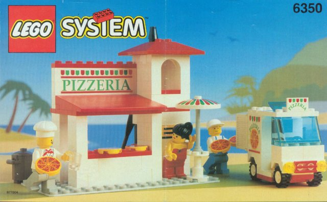 6350 Pizza To Go (Used) LEGO Town