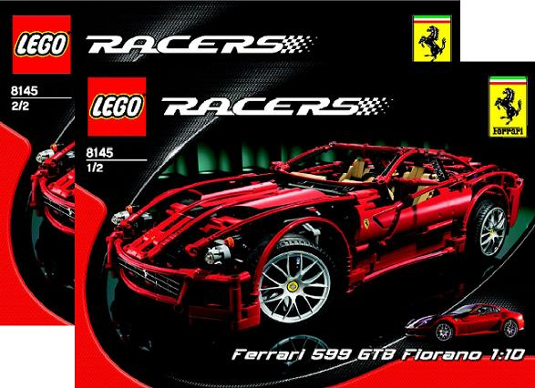 8145 Ferrari 599 GTB Fiorano 1:10 (Certified) LEGO Racers