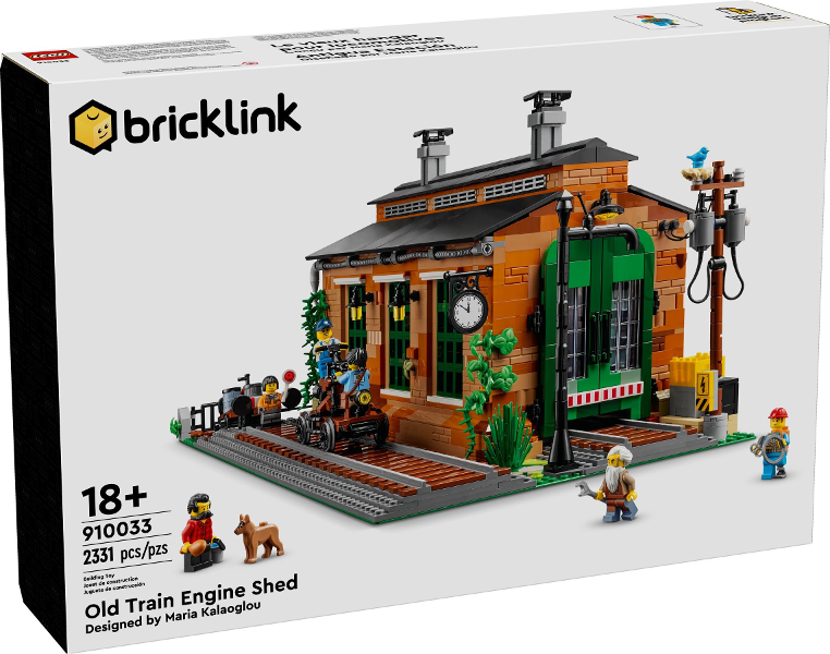 910033 Old Train Engine Shed (Retired) LEGO BrickLink