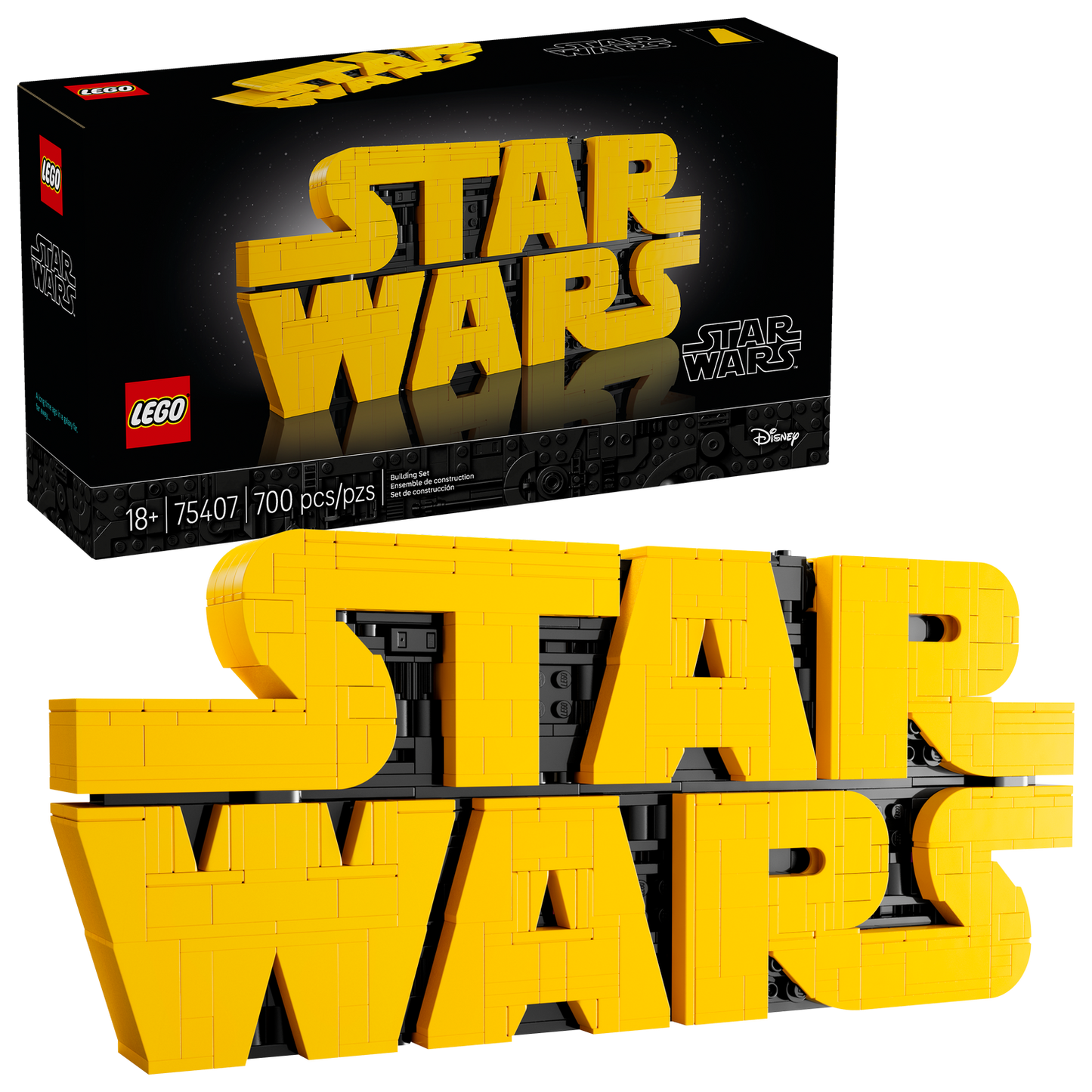 75407 Star Wars Brick-Built Star Wars Logo Sign