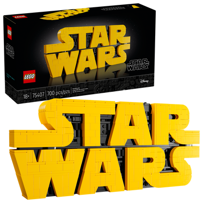 75407 Star Wars Brick-Built Star Wars Logo Sign