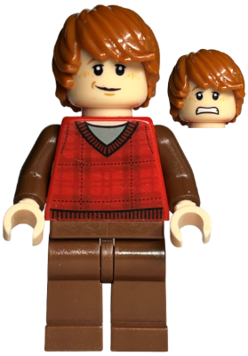 Ron Weasley - Red Tartan Sweater, Reddish Brown Legs (hp123)