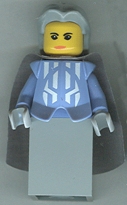 Knights Kingdom II - Queen with Light Bluish Gray Hair, Light Bluish Gray Cape (cas275)