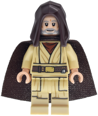 Obi-Wan Kenobi - Old, Dark Brown Hood and Spongy Cape (sw1467)