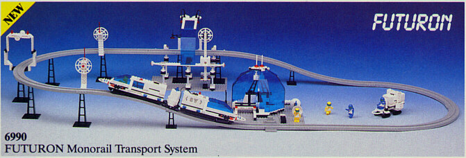 6990 Futuron Monorail Transport System (Used) LEGO Space