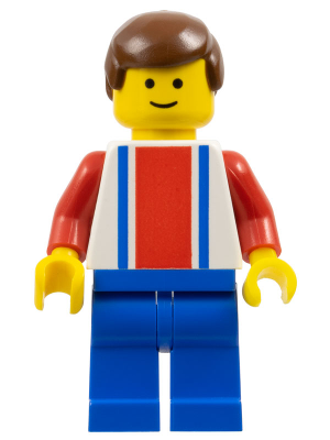 Soccer Player - Red, White, and Blue Team with Number 7 on Back (soc096)
