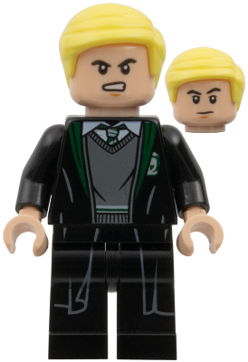 Draco Malfoy - Slytherin Sweater and Black Robe (hp229)
