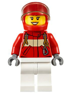 Paramedic - Pilot Female, Red Helmet (cty0607)