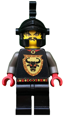 Knights Kingdom I - Cedric the Bull (Robber Chief), Black Dragon Helmet (cas248)