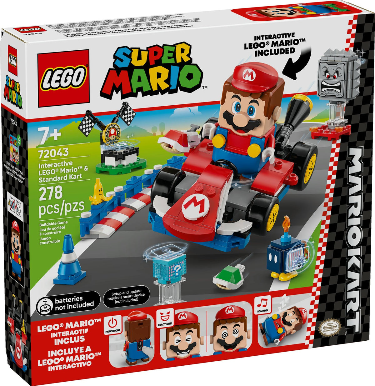 72043 Mario Kart - Interactive LEGO Mario & Standard Kart (Retired) LEGO Super Mario