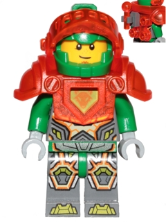 Aaron Fox - Trans-Neon Orange Visor and Armor, Clip and Bar with Tow Ball on Back (nex115)