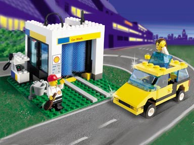 1255 Shell Car Wash (Certified) LEGO Town