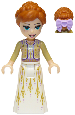 Anna - White Dress, Tan Shrug, Bow (dp070)
