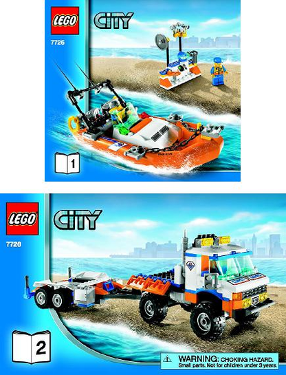 7726 Coast Guard Truck with Speed Boat (Certified) LEGO City