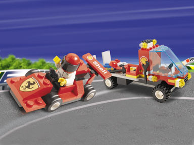 1253 Shell Race Car Transporter (Retired) LEGO Town
