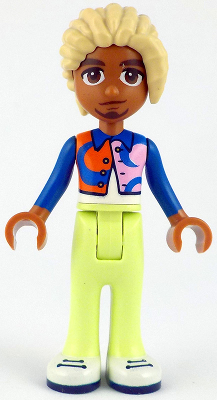 Friends Faraji - Bright Pink and Reddish Orange Jacket, Yellowish Green Trousers (frnd0788)