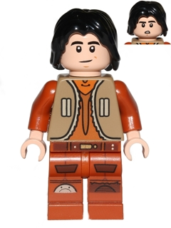 Ezra Bridger - Dark Tan Vest, Hair (sw0574)