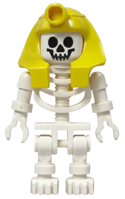 Skeleton with Standard Skull, Yellow Mummy Headdress (gen008)