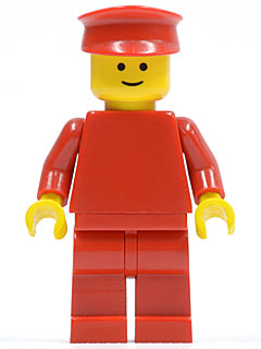 Plain Red Torso with Red Arms, Red Legs, Red Hat (pln004)
