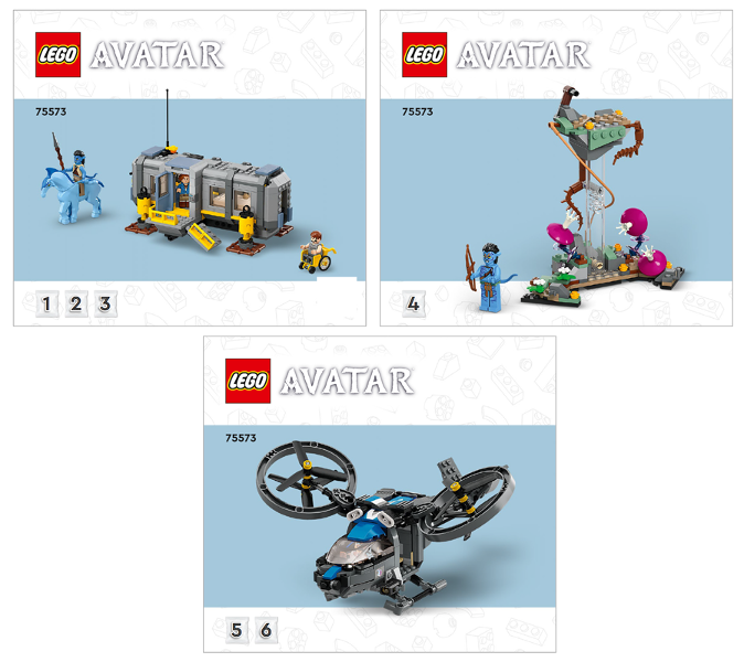 75573 Floating Mountains: Site 26 & RDA Samson (Certified) LEGO Avatar