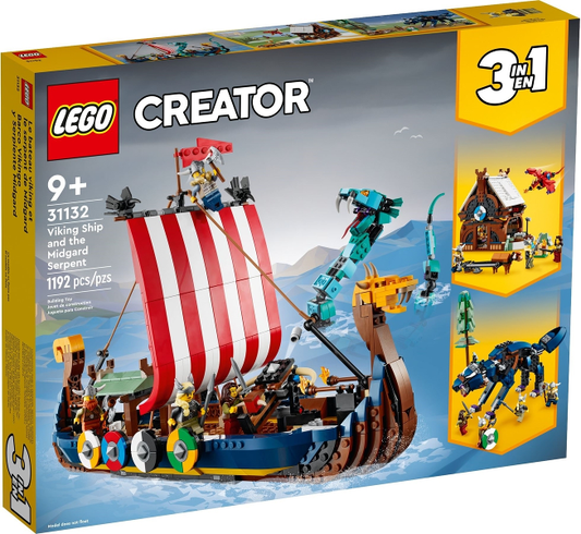 31132 Viking Ship and the Midgard Serpent (Retired) LEGO Creator