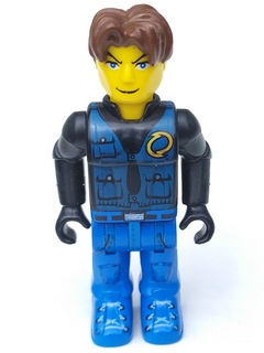 Jack Stone - Black Jacket, Blue Legs, Blue Vest (4154689) (js013)