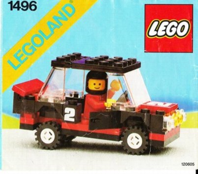 1496 Rally Car (Certified) LEGO Town