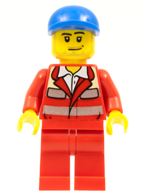 Paramedic - Red Uniform, Male, Blue Short Bill Cap (cty0394)