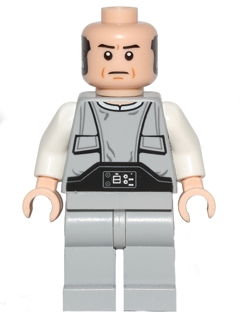 Lobot - Light Bluish Gray Uniform, Light Nougat Head, Black Eyebrows (sw0400)