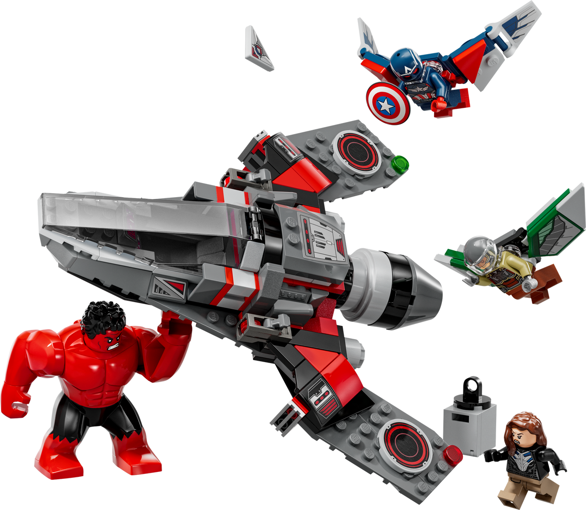 76292 Captain America vs. Red Hulk Battle (Used) LEGO Super Heroes