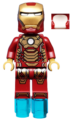 Iron Man - Mark 42 Armor, White Head, Foot Repulsors (sh0072a)