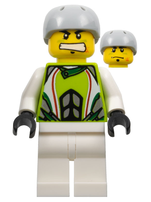 Team X-treme Daredevil 1 (REX-treme) - Sports Helmet, Plain White Legs (wr026)