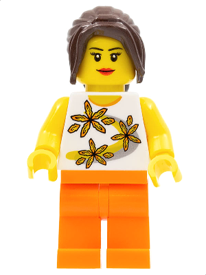LEGO Brand Store Female, Yellow Flowers - Sheffield, England (tls069)