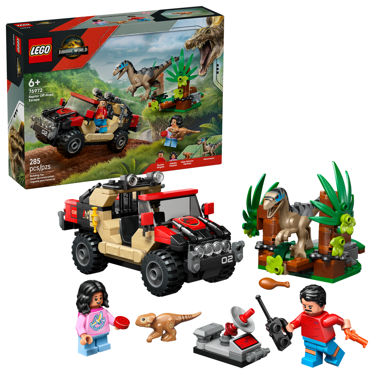 76972 Raptor Off-Road Escape (Retired) LEGO Jurassic World