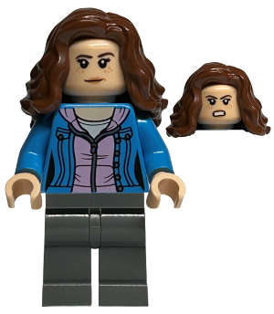 Hermione Granger - Dark Azure Jacket over Bright Pink Hoodie (hp409)