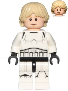 Luke Skywalker - Stormtrooper Outfit, Printed Legs, Tan Hair (sw0777)