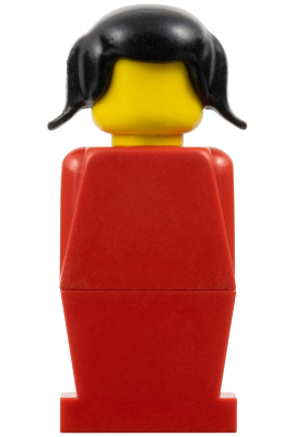 LEGOLAND - Red Torso, Red Legs, Black Pigtails Hair (old001)
