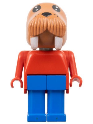 Fabuland Walrus - Walter Walrus / William Walrus, Blue Legs, Red Top (fab12f)