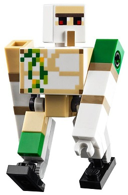 Iron Golem - Brick and Pin Arm Attachments, Black Feet (min105)