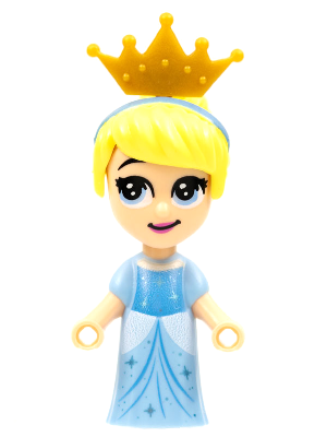 Cinderella - Micro Doll, Pearl Gold Tiara (dp123)