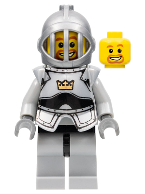 Fantasy Era - Crown Knight Plain with Breastplate, Grille Helmet, Beard Around Mouth (cas380)