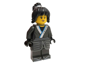 Nya - The LEGO Ninjago Movie, Cloth Armor Skirt, Hair, Crooked Smile / Open Mouth Smile (njo0321a)